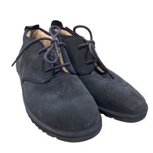 UGG Chukka‎ Boots Mens Size 13 Blue Suede Leather Lace Up Comfort Shoes